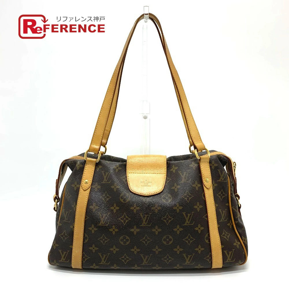 LOUIS VUITTON Monogram Stresa Bag Tote Shoulder Canvas Brown